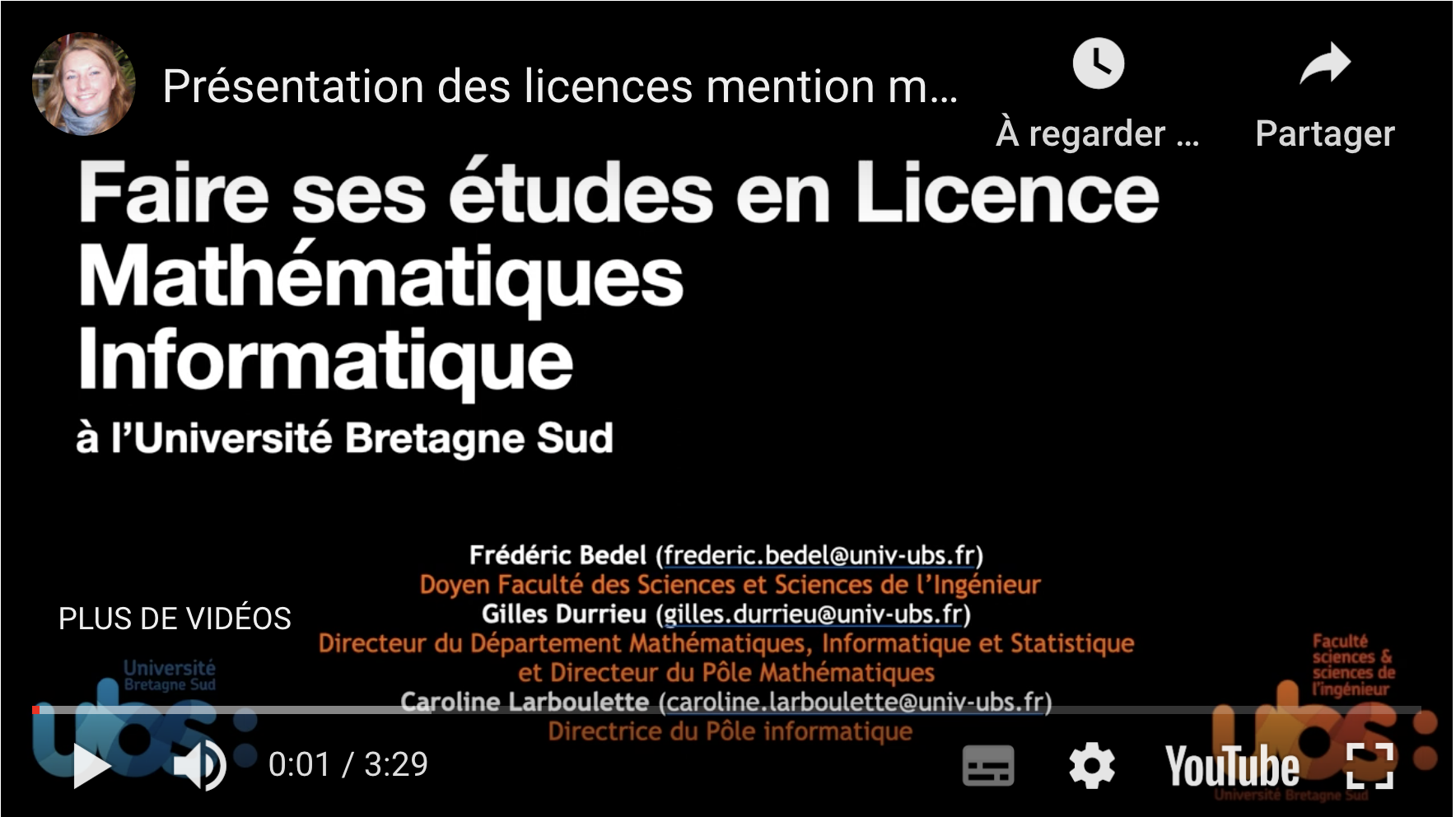 Licence sur Youtube